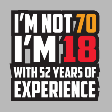 Motiv Ich bin nicht 70 Geschenk