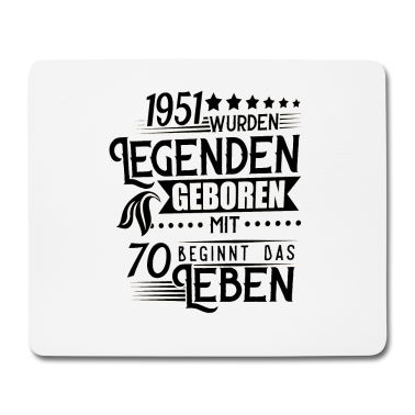 70 Geburtstag Geschenk Mousepad - 70 Geburtstag Legenden wurden geboren