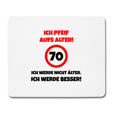 70 Geburtstag Geschenk Mousepad - Lustiges 70. Geburtstag Party Geschenk