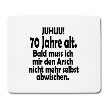 70 Geburtstag Geschenk Mousepad - 70. Geburtstag
