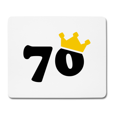 70 Geburtstag Geschenk Mousepad - 70 Krone 70 Geburtstag 70 Jahre