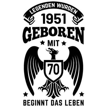 Motiv 70. Geburtstag Geschenke zum 70.