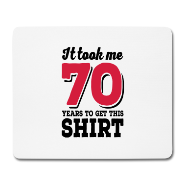 70 Geburtstag Geschenk Mousepad - 70 Geburtstag