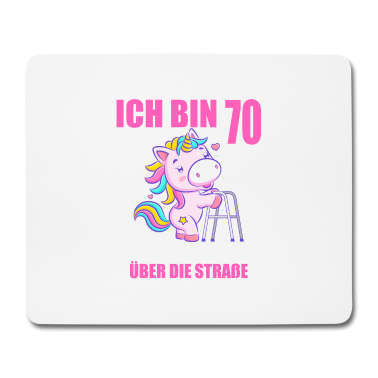 70 Geburtstag Geschenk Mousepad - 70 bitte helfen Sie mir über Straße 70. Geburtstag