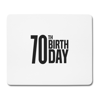 70 Geburtstag Geschenk Mousepad - 70. Geburtstag