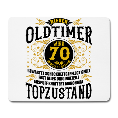 70 Geburtstag Geschenk Mousepad - 70 Geburtstag 70. Jubiläum 70 Ehrentag Geschenk