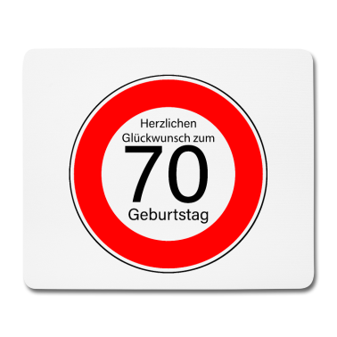 70 Geburtstag Geschenk Mousepad - 70. Geburtstag