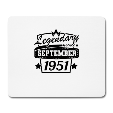 70 Geburtstag Geschenk Mousepad - September 1951 Geburtstag 70 Jahre 70. Geburtstag