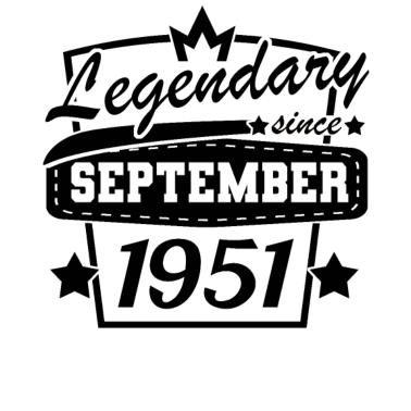 Motiv September 1951 Geburtstag 70 Jahre 70. Geburtstag