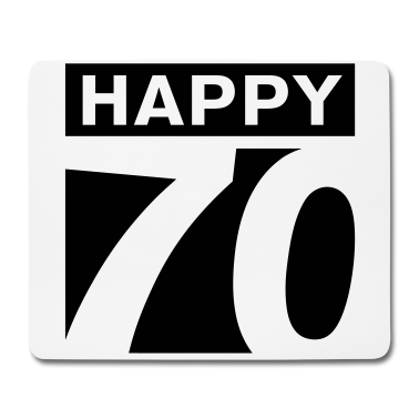 70 Geburtstag Geschenk Mousepad - Happy 70 Geburtstag
