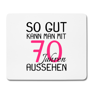70 Geburtstag Geschenk Mousepad - 70 Geburtstag Geschenk