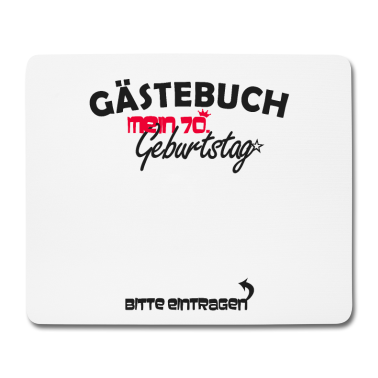 70 Geburtstag Geschenk Mousepad - 70. Geburtstag Party Gästeliste 70 Jahre