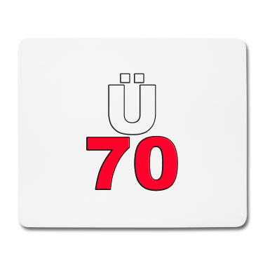 70 Geburtstag Geschenk Mousepad - Ü 70 - GEBURTSTAG