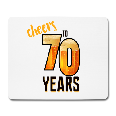 70 Geburtstag Geschenk Mousepad - 70. Geburtstag - Design