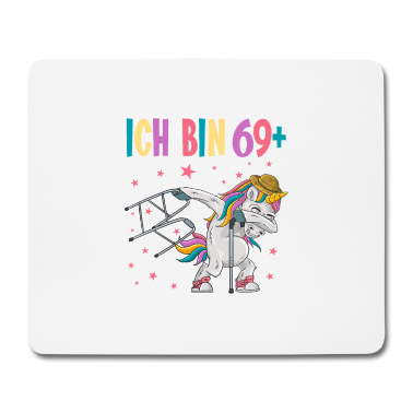 70 Geburtstag Geschenk Mousepad - 70 Jahre Einhorn ich bin 69+ 70. Geburtstag