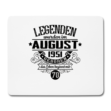 70 Geburtstag Geschenk Mousepad - 70. Geburtstag Männer Herren