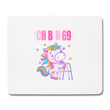 70 Geburtstag Geschenk Mousepad - 70 Jahre Einhorn ich bin 69+ 70. Geburtstag