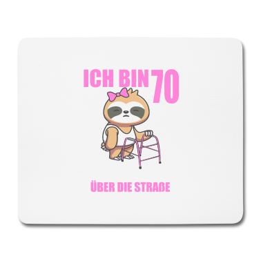 70 Geburtstag Geschenk Mousepad - 70 bitte helfen Sie mir über Straße 70. Geburtstag