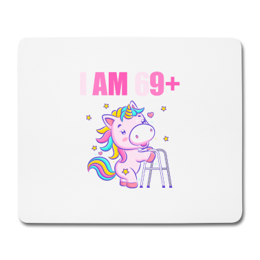 70 Geburtstag Geschenk Mousepad - 70 Jahre Einhorn ich bin 69+ 70. Geburtstag