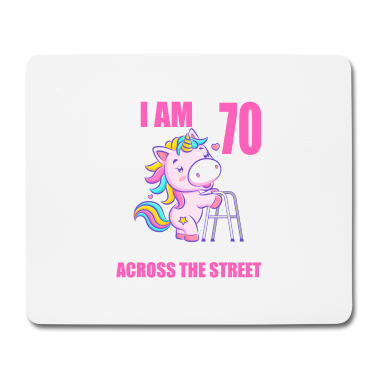 70 Geburtstag Geschenk Mousepad - 70 bitte helfen Sie mir über Straße 70. Geburtstag
