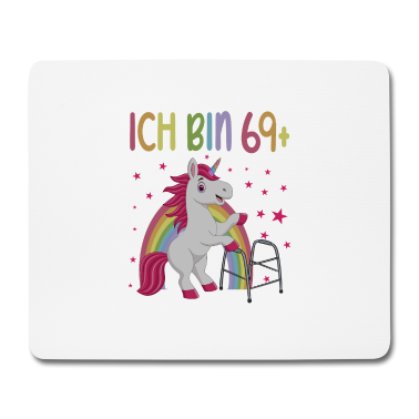 70 Geburtstag Geschenk Mousepad - 70 Jahre Einhorn ich bin 69+ 70. Geburtstag