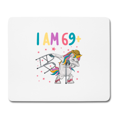 70 Geburtstag Geschenk Mousepad - 70 Jahre Einhorn ich bin 69+ 70. Geburtstag