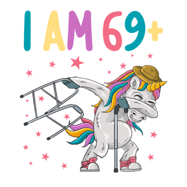 Motiv 70 Jahre Einhorn ich bin 69+ 70. Geburtstag