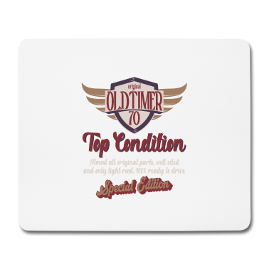 70 Geburtstag Geschenk Mousepad - 70 Jahre Oldtimer Top Zustand 70. Geburtstag