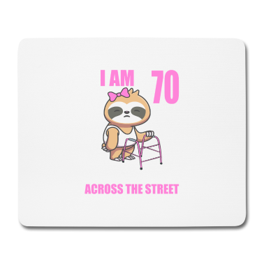 70 Geburtstag Geschenk Mousepad - 70 bitte helfen Sie mir über Straße 70. Geburtstag