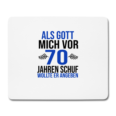70 Geburtstag Geschenk Mousepad - 70 Geburtstag 70 Jahre alt Geschenk