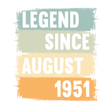 Motiv 70. Geburtstag 70 Jahre Legend August 1951