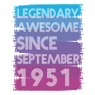 Motiv 70. Geburtstag 70 Jahre Legend September 1951