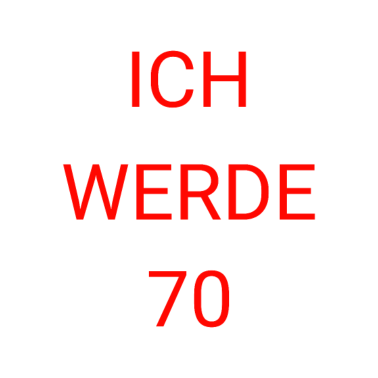 Motiv Geburtstag 70 Jahre