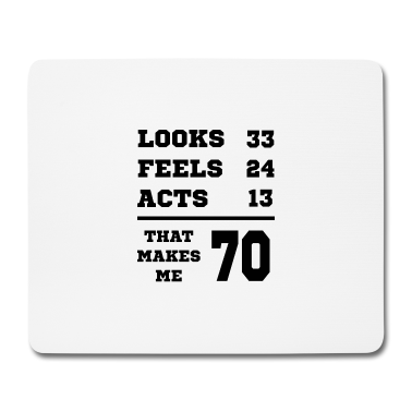 70 Geburtstag Geschenk Mousepad - 70 JAHRE ALT 70 Geburtstag Opa Lustig