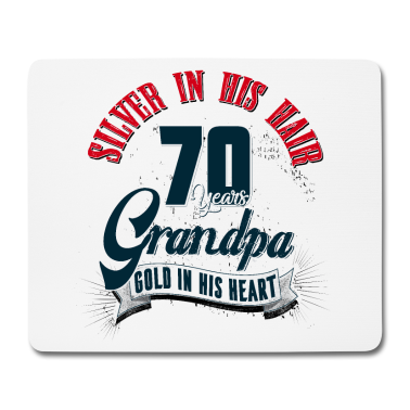 70 Geburtstag Geschenk Mousepad - Opa, 70. Geburtstag, 70 Jahre, Geschenk