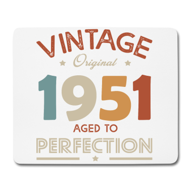 70 Geburtstag Geschenk Mousepad - 70 Jahre Vintage 1951 Geburtstag Geschenk 70 Jahre