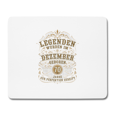 70 Geburtstag Geschenk Mousepad - Legende 70. Geburtstag 70 Jahre Dezember Geschenk