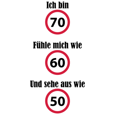 Motiv Geburtstag 70 60 50