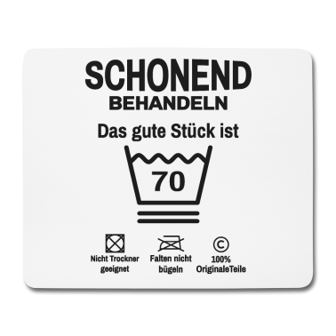 70 Geburtstag Geschenk Mousepad - 70. Geburtstag Schonend Behandeln Lustig 70 Jahre