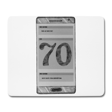 70 Geburtstag Geschenk Mousepad - Geburtstag 70 Jahre