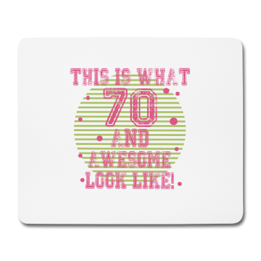 70 Geburtstag Geschenk Mousepad - 70 Geburtstag