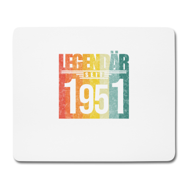 70 Geburtstag Geschenk Mousepad - 70. Geburtstag - Legendär seit 1951 - 70 Jahre alt