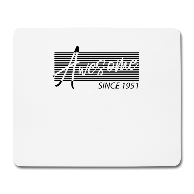 70 Geburtstag Geschenk Mousepad - 70 Geburtstag Awesome Since 1951
