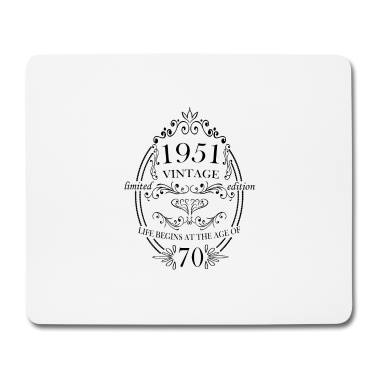70 Geburtstag Geschenk Mousepad - Das Leben beginnt mit 70. Geburtstag Frauen