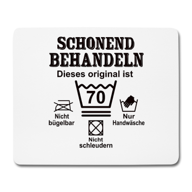 70 Geburtstag Geschenk Mousepad - Schonend Behandeln Geschenk zum 70. Geburtstag