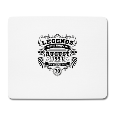 70 Geburtstag Geschenk Mousepad - 70. Geburtstag Geschenke August 1951 Vintage