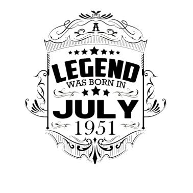 Motiv 70. Geburtstag Juli 1951 Vintage Retro