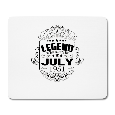 70 Geburtstag Geschenk Mousepad - 70. Geburtstag Juli 1951 Vintage Retro