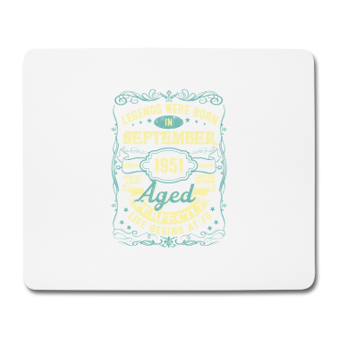 70 Geburtstag Geschenk Mousepad - September 1951 70. Geburtstag 70 Jahre alt für Männer