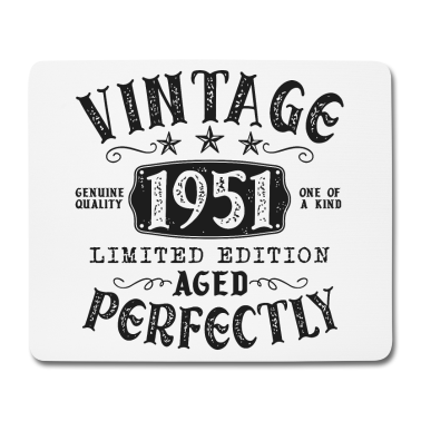 70 Geburtstag Geschenk Mousepad - Jahrgang 1951 geboren 70 Geburtstag